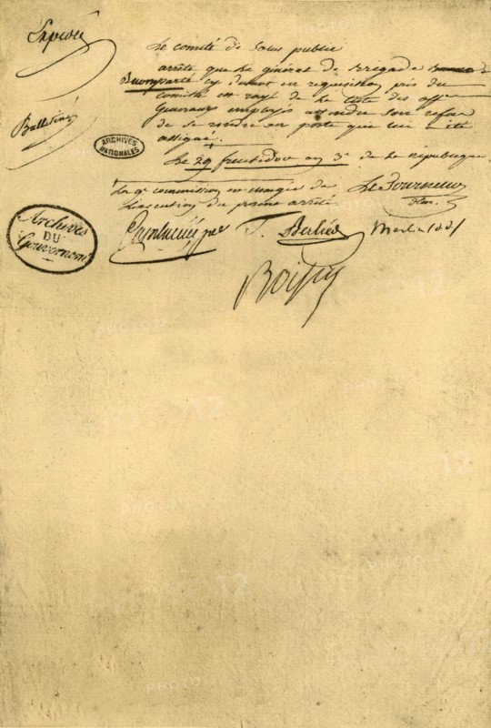 Decree of the Committee for Public Health, 5 September 1795, (1921). Creator: Unknown.