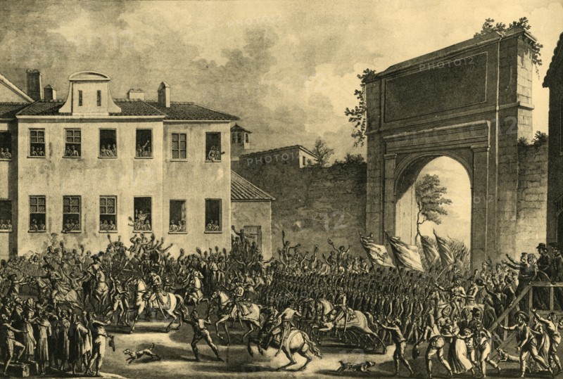 Napoleon enters Milan, 14 May 1796, (1921). Creator: Unknown.