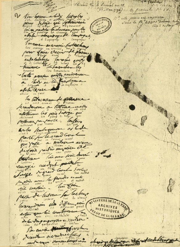 Decree by Napoleon Bonaparte, 23 May 1796, (1921). Creator: Unknown.