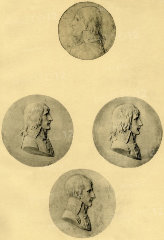 Medallion portraits of Napoleon, 1797-1799, (1921). Creator: Unknown.