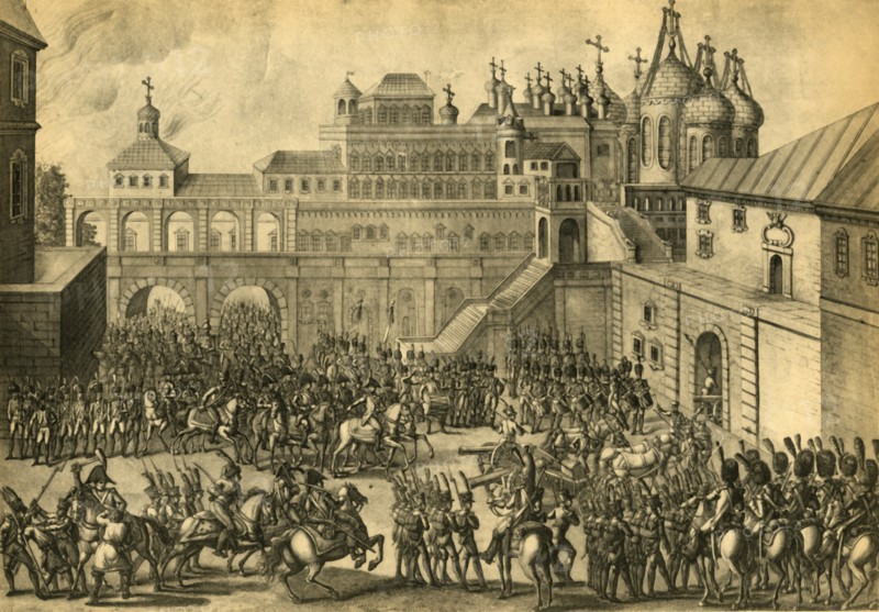 The French enter the city of Moscow, September 1812, (1921). Creator: Unknown.