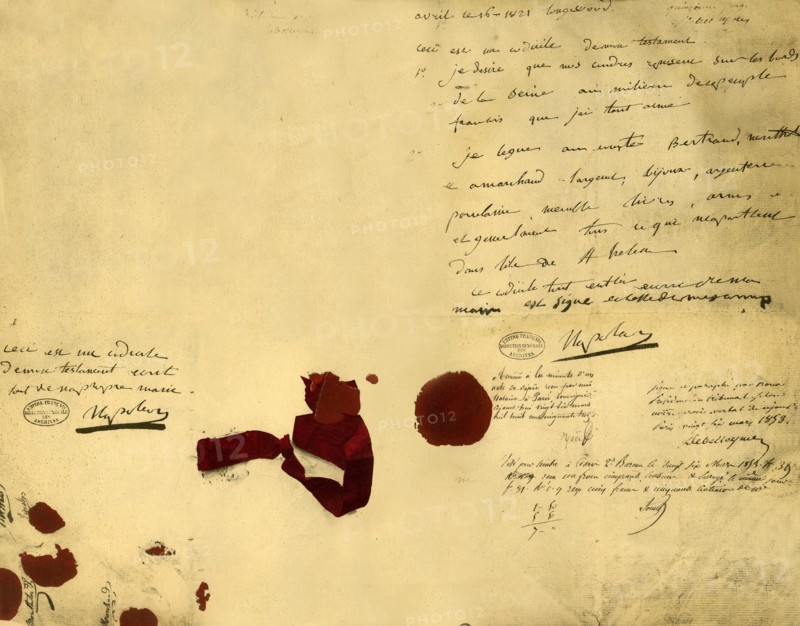 Napoleon's will, 16 April 1821, (1921).  Creator: Unknown.