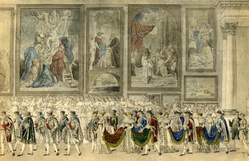 'Cortège nuptial de Napoléon et de Marie Louise d'Autriche', 1810, (1921). Creators: Unknown, Benjamin Zix.