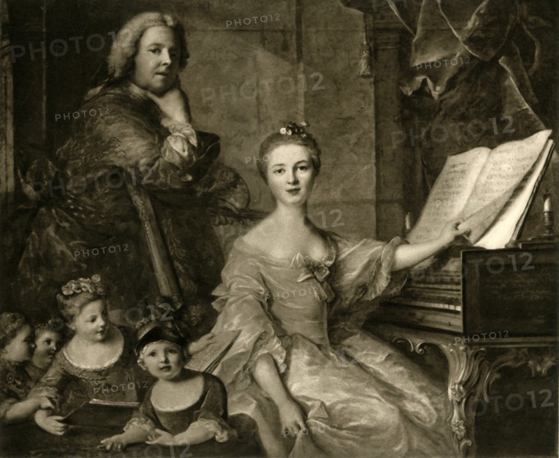 Jean-Marc Nattier and his family, 1730-1762, (1903). Creator: Unknown.