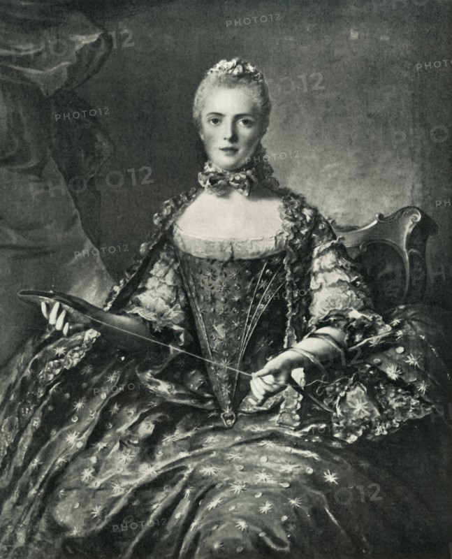 Madame Adélaïde tatting, 1756, (1903).  Creator: Unknown.