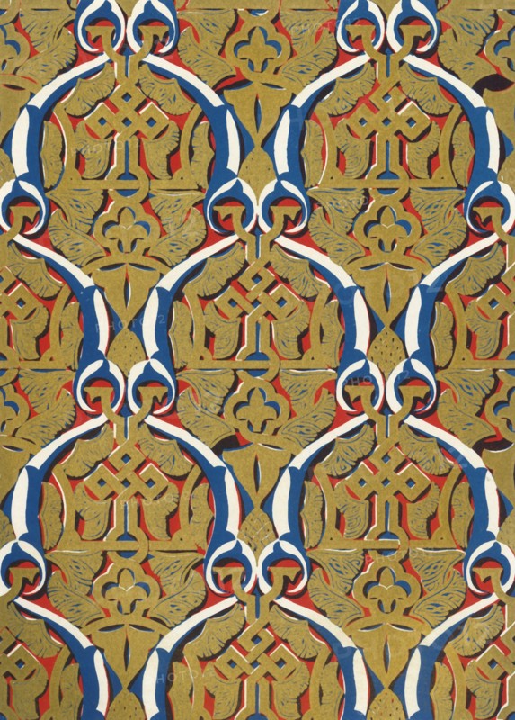 'Ornaments in panels, Court of the Mosque', 1907.  Creator: Unknown.