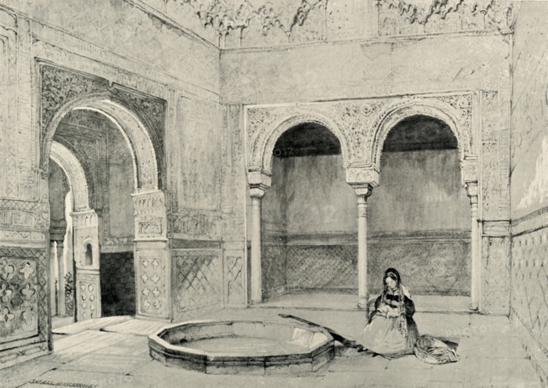 'Hall of the Abencerrages', 19th century, (1907). Creator: Unknown.