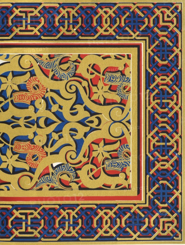 'Soffit of arch, Entrance of the Hall of Abencerrages', 1907. Creator: Unknown.