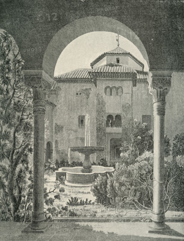 'The Garden of "Lindaraja".', 19th century, (1907).  Creator: Unknown.