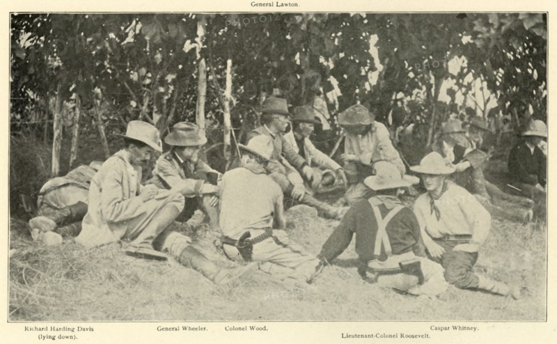 'Conference After "Rough Riders" Battle', Spanish-American War, June 1898, (1899). Creator: Burr McIntosh.