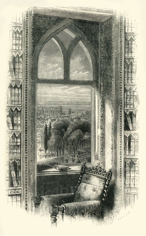 'View from the Library Window', c1870.