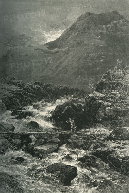 'The Stream from Llyn Idwal', c1870.