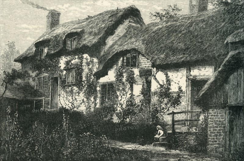 'Anne Hathaway's Cottage', c1870.