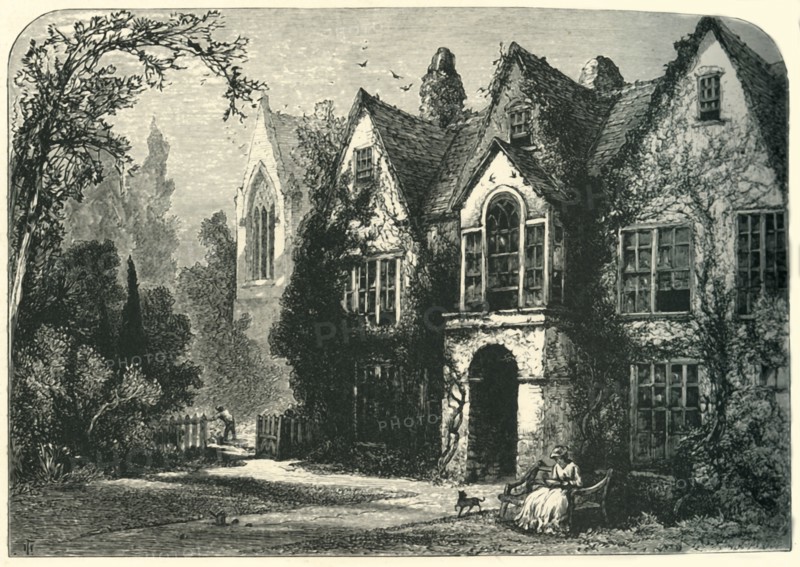 'Raleigh's House at Youghal', c1870.