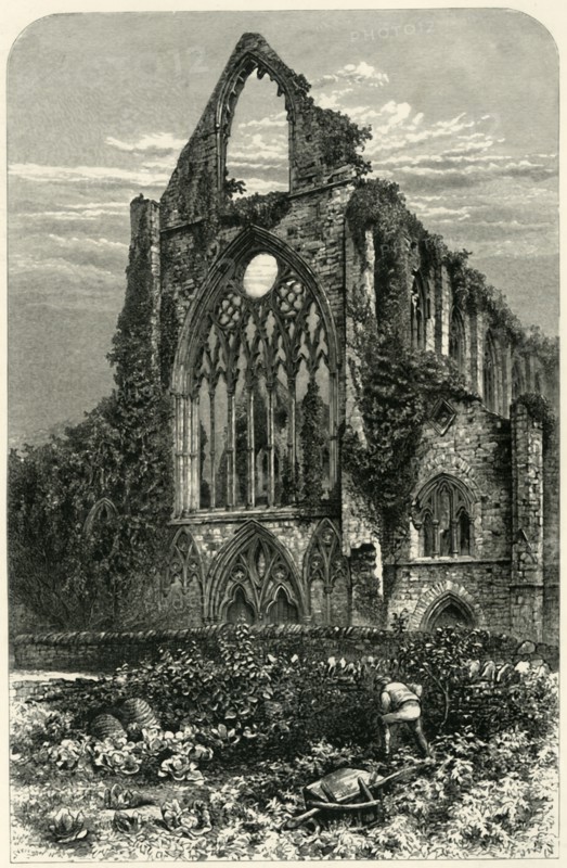 'West Front of Tintern Abbey', c1870.