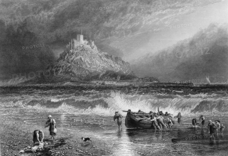 'St. Michael's Mount, Cornwall', c1870.