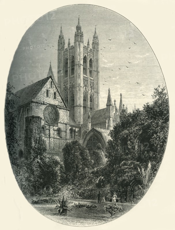 'Bell Harry Tower, Canterbury Cathedral', c1870.