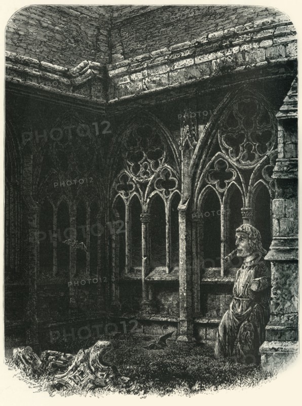 'The Cloisters, Lincoln', c1870.