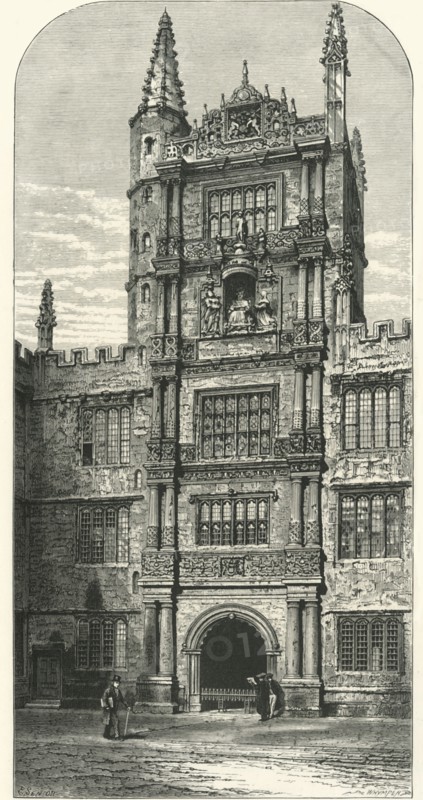 'Tower in the Schools' Quadrangle', c1870.
