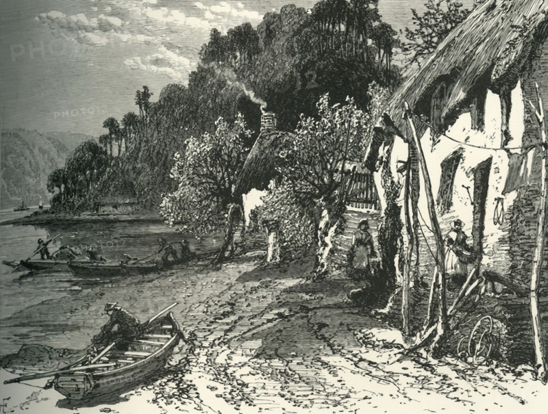 'Dittisham, on the Dart', c1870.