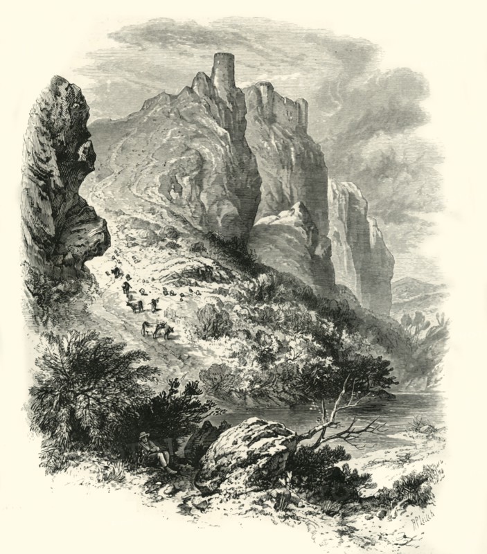 'Carreg Cennen Castle', c1870.