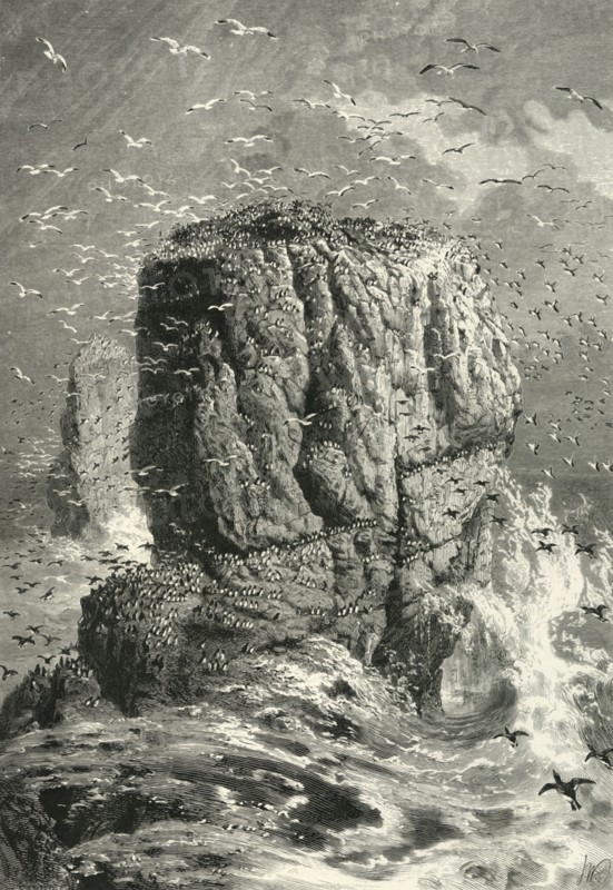 'The Stack Rocks', c1870.