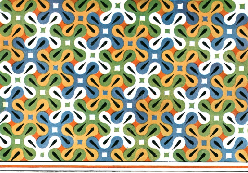 Painted ceiling in the tomb of Amenemhet at Thebes, Egypt, (1928). Creator: Unknown.
