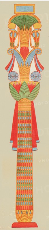 'Bouquet capital', Thebes, Egypt, (1928). Creator: Unknown.
