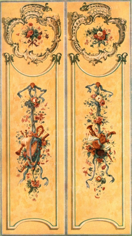 Painted decoration in the New Palace, Potsdam, Germany, (1928). Creator: Unknown.
