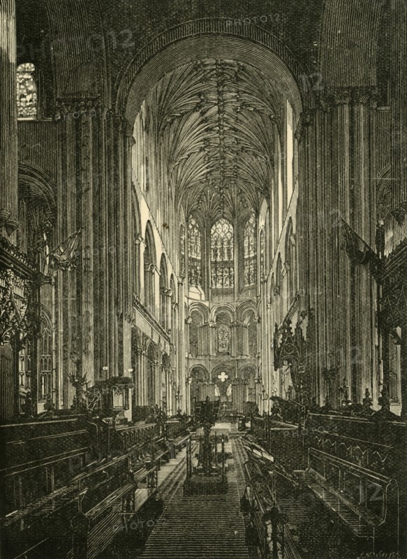 'Norwich Cathedral. The Choir, Looking East', 1898. Creator: Unknown.