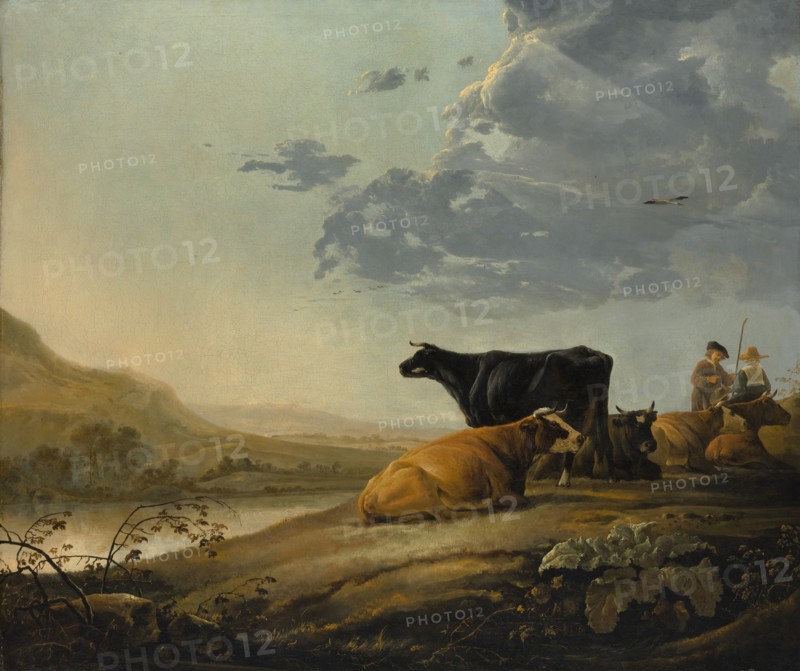 Young Herdsmen with Cows, ca. 1655-60. Creator: Aelbert Cuyp.