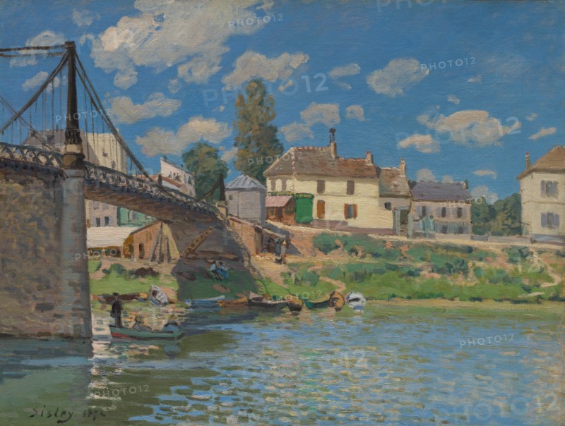 The Bridge at Villeneuve-la-Garenne, 1872. Creator: Alfred Sisley.