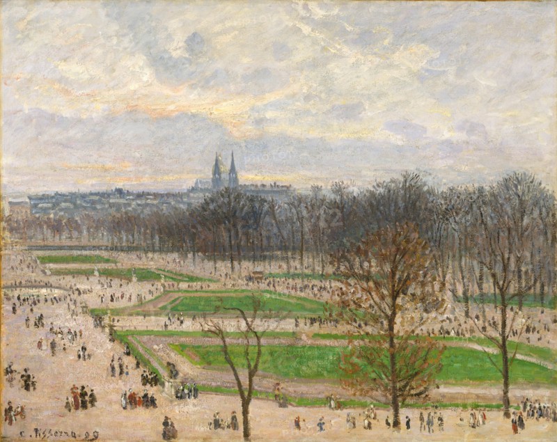 The Garden of the Tuileries on a Winter Afternoon, 1899. Creator: Camille Pissarro.