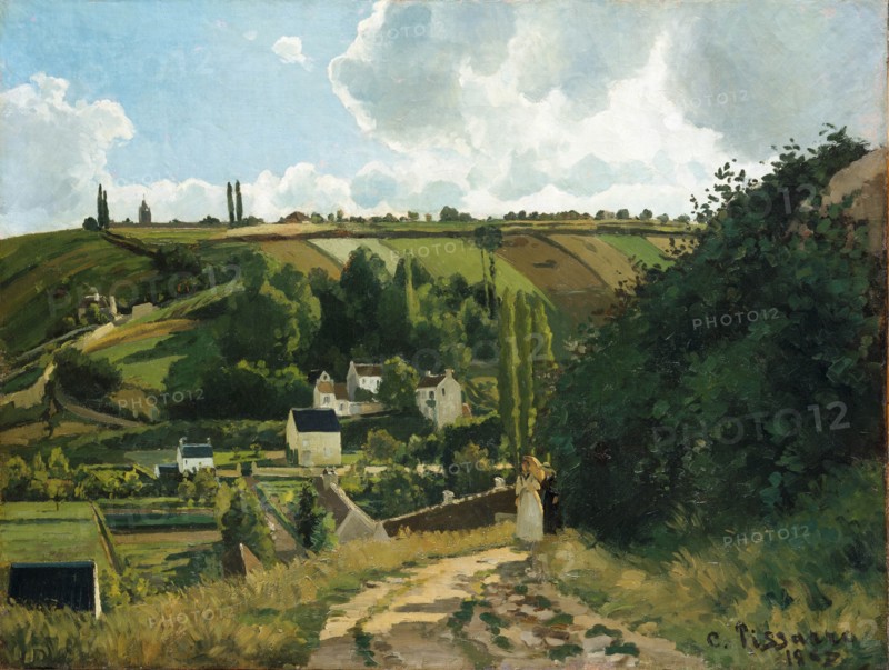 Jalais Hill, Pontoise, 1867. Creator: Camille Pissarro.