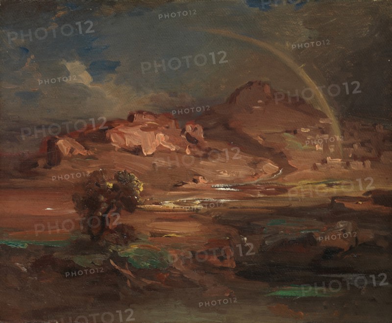 The Cemetery at Pronoia near Nauplia, ca. 1841-47. Creator: Carl Rottmann.