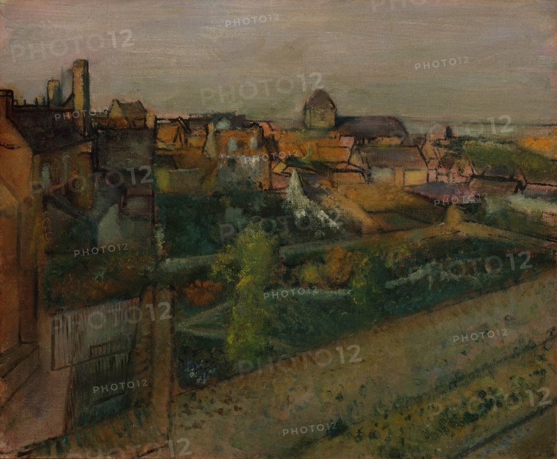 View of Saint-Valéry-sur-Somme, 1896-98. Creator: Edgar Degas.