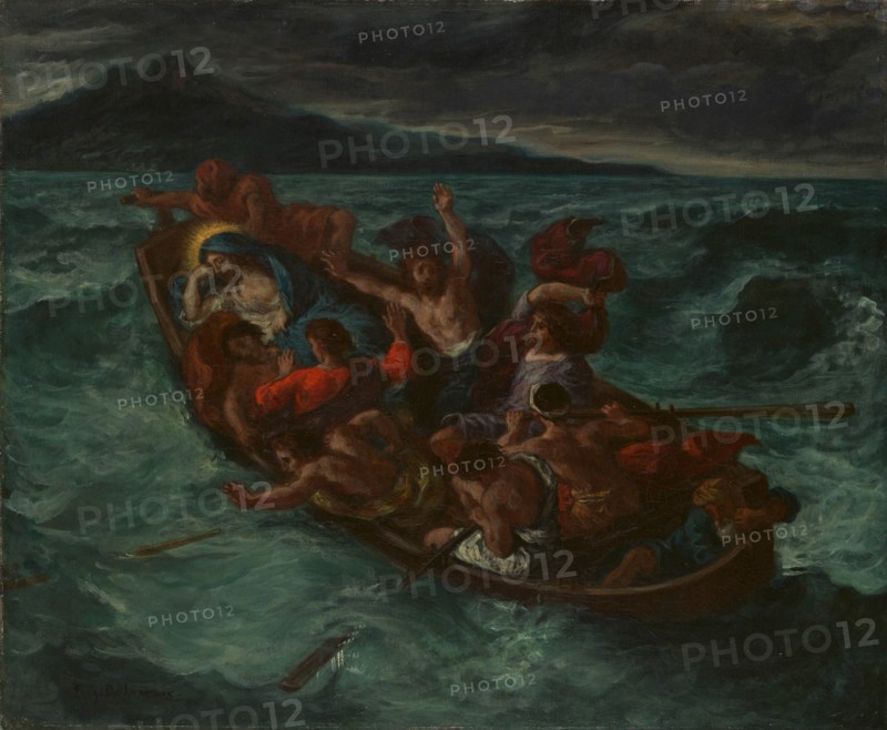 Christ Asleep during the Tempest, ca. 1853. Creator: Eugene Delacroix.