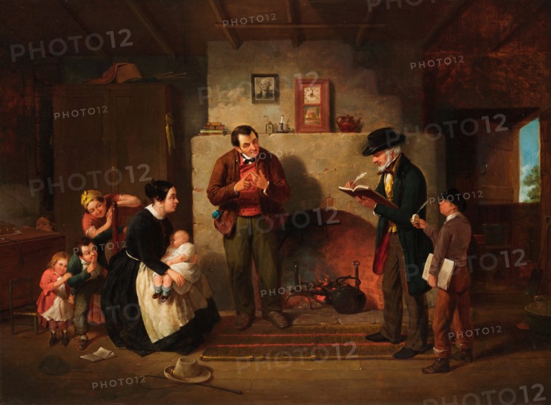 Taking the Census, 1854. Creator: Francis William Edmonds.