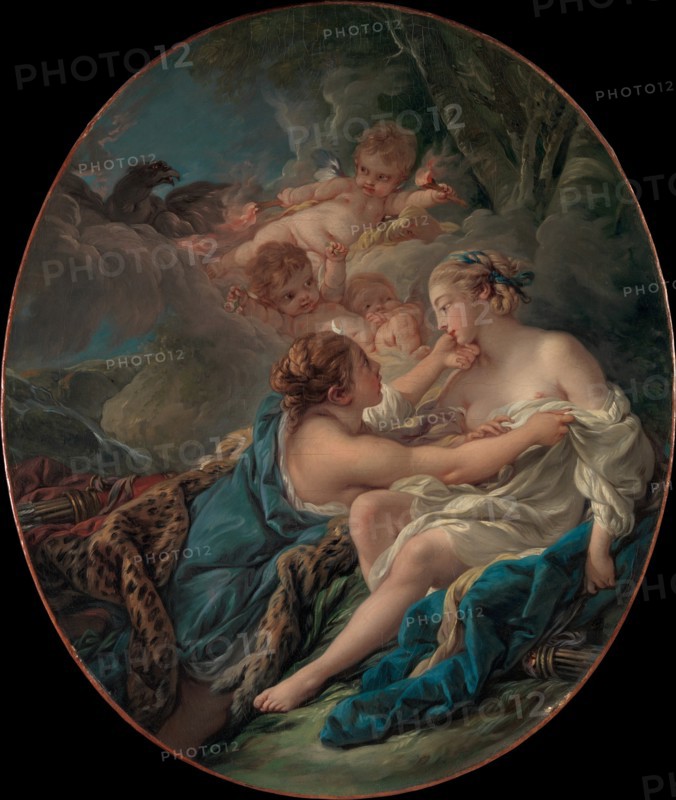 Jupiter, in the Guise of Diana, and Callisto, 1763. Creator: Francois Boucher.
