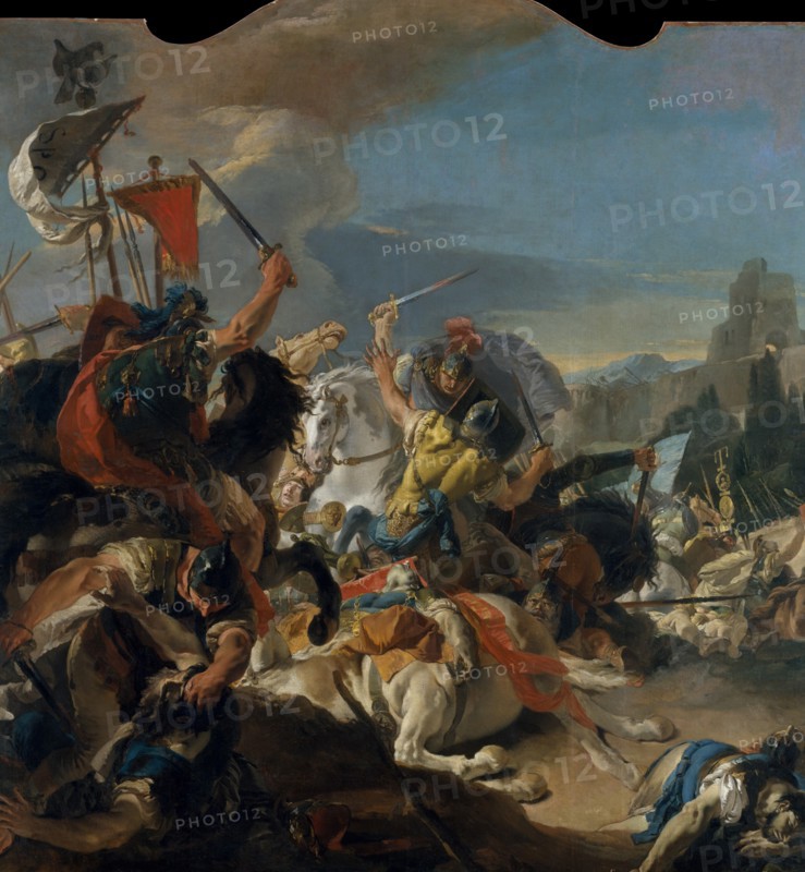 The Battle of Vercellae, 1725-29. Creator: Giovanni Battista Tiepolo.