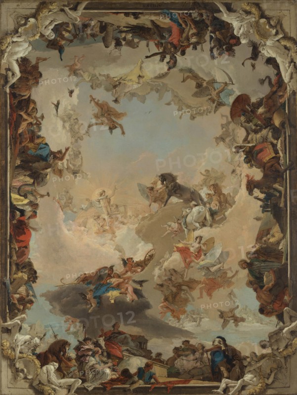 Allegory of the Planets and Continents, 1752. Creator: Giovanni Battista Tiepolo.