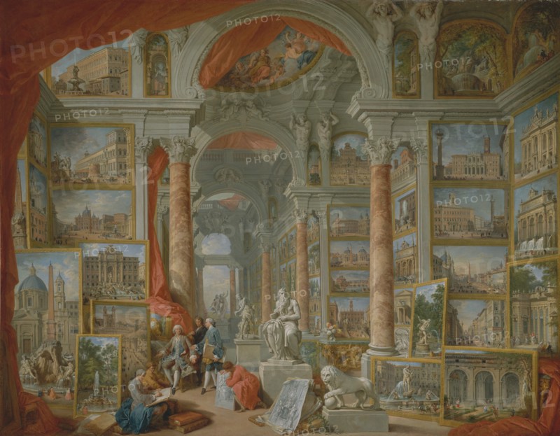 Modern Rome, 1757. Creator: Giovanni Paolo Panini.