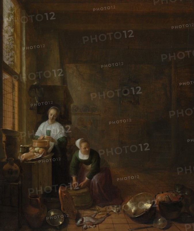 A Kitchen, ca. 1643. Creator: Hendrik Martensz. Sorgh.