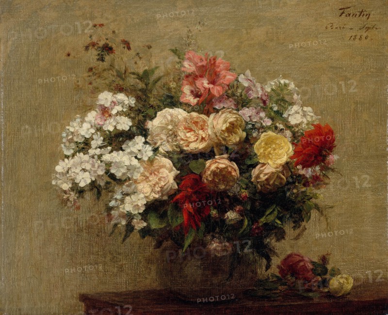Summer Flowers, 1880. Creator: Henri Fantin-Latour.