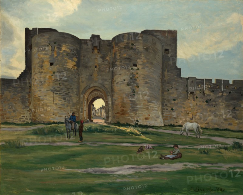 Porte de la Reine at Aigues-Mortes, 1867. Creator: Frédéric Bazille.