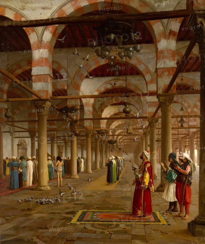 Prayer in the Mosque, 1871. Creator: Jean-Leon Gerome.