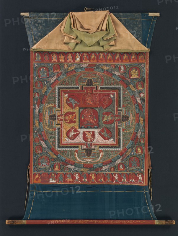 Mandala of Raktayamari, late 14th century. Creator: Mikyo Dorje.
