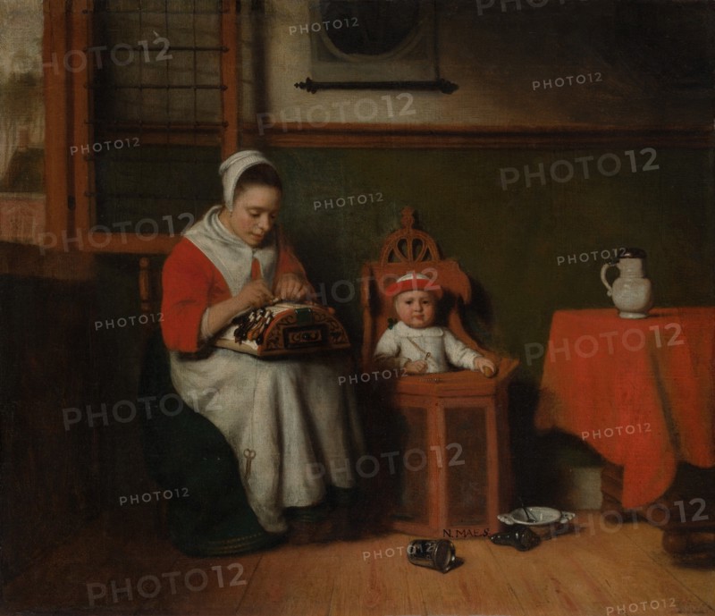 The Lacemaker, ca. 1656. Creator: Nicolaes Maes.