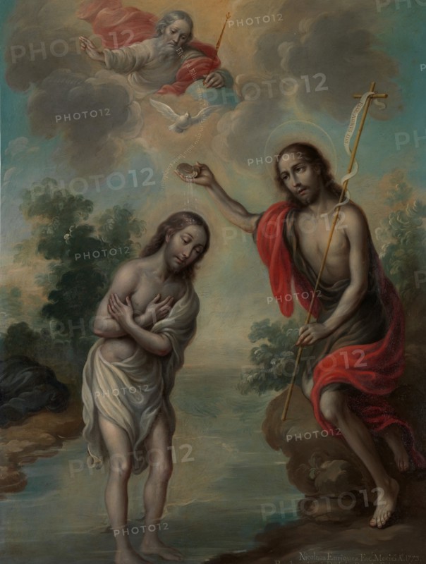 The Baptism of Christ, 1773. Creator: Nicolás Enríquez.