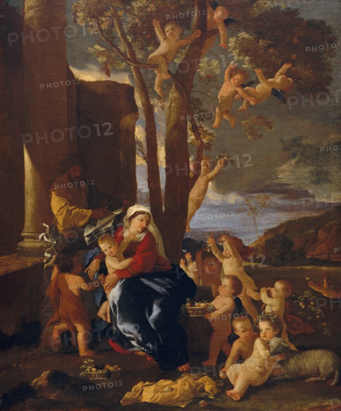 The Holy Family with Saint John the Baptist, ca. 1627. Creator: Nicolas Poussin.